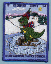 1994 Utah National Parks Klondike Derby Patch Blue