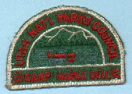 1954 Utah National Parks Camper Patch Camp Maple Dell