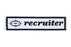 Recruiter Strip Silk Black Lettering Compass Logo