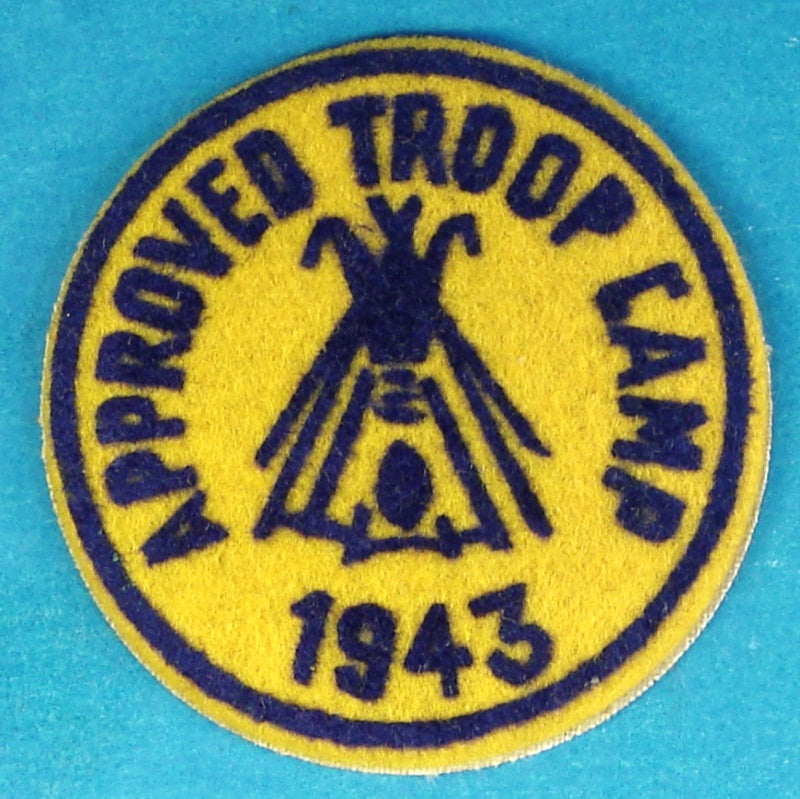1943 Approved Troop Camp Patch Felt