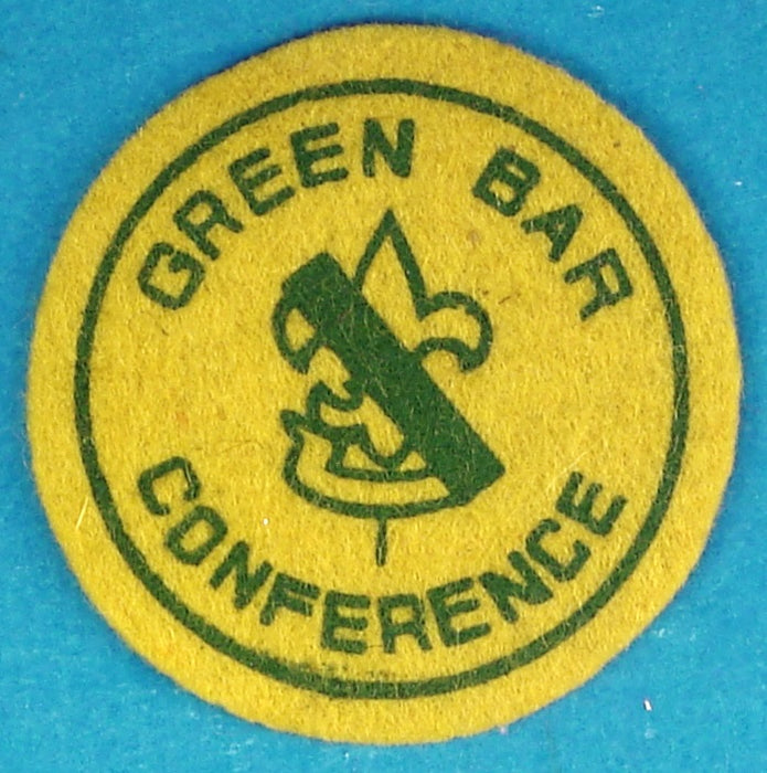 Green Bar Conference Patch Felt