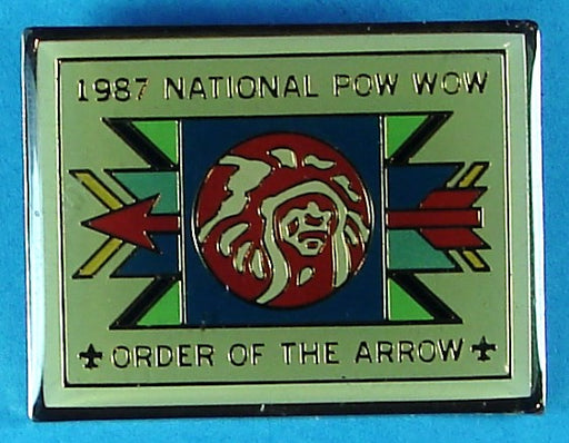 1987 National Pow Wow Pin