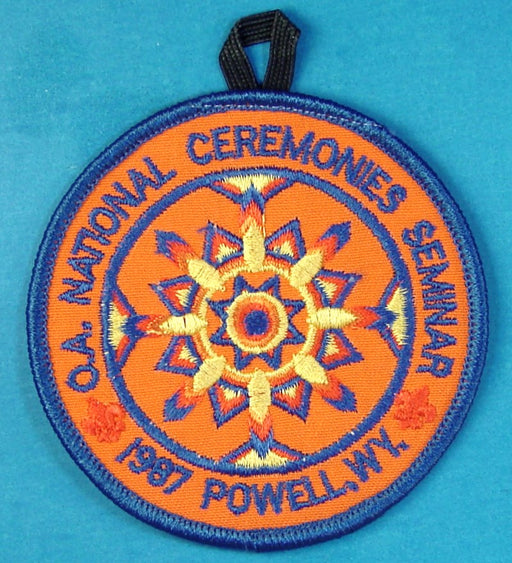 1987 National Ceremonies Seminar Patch