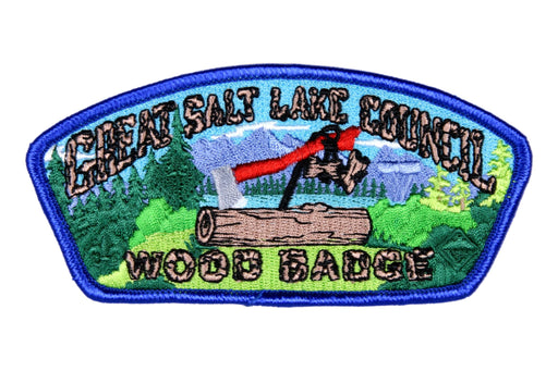 Great Salt Lake CSP SA-New Wood Badge Blue Border