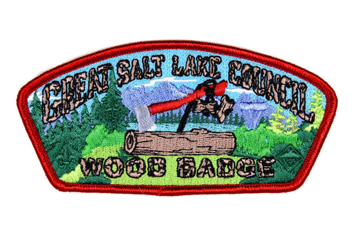 Great Salt Lake CSP SA-New Wood Badge Red Border