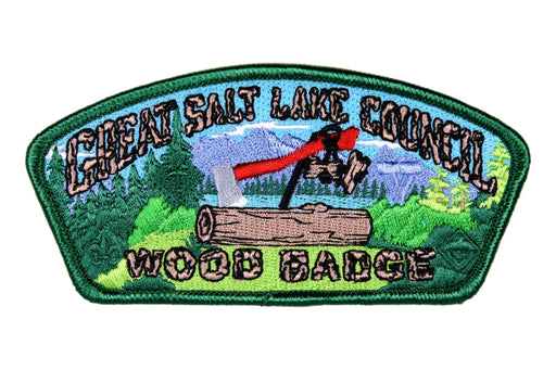 Great Salt Lake CSP SA-New Wood Badge Green Border