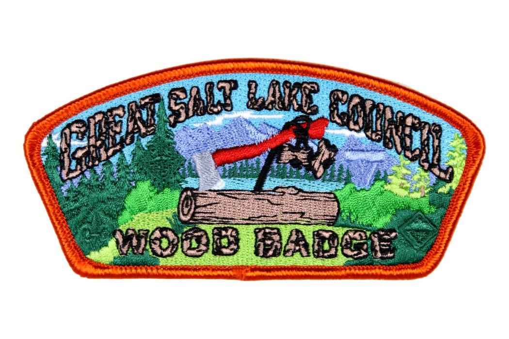 Great Salt Lake CSP SA-New Wood Badge Orange Border