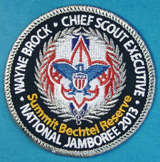 2013 NJ Wayne Brock Chief Scout Executive Patch