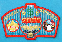 2005 NJ Banking Services Staff Patch Red