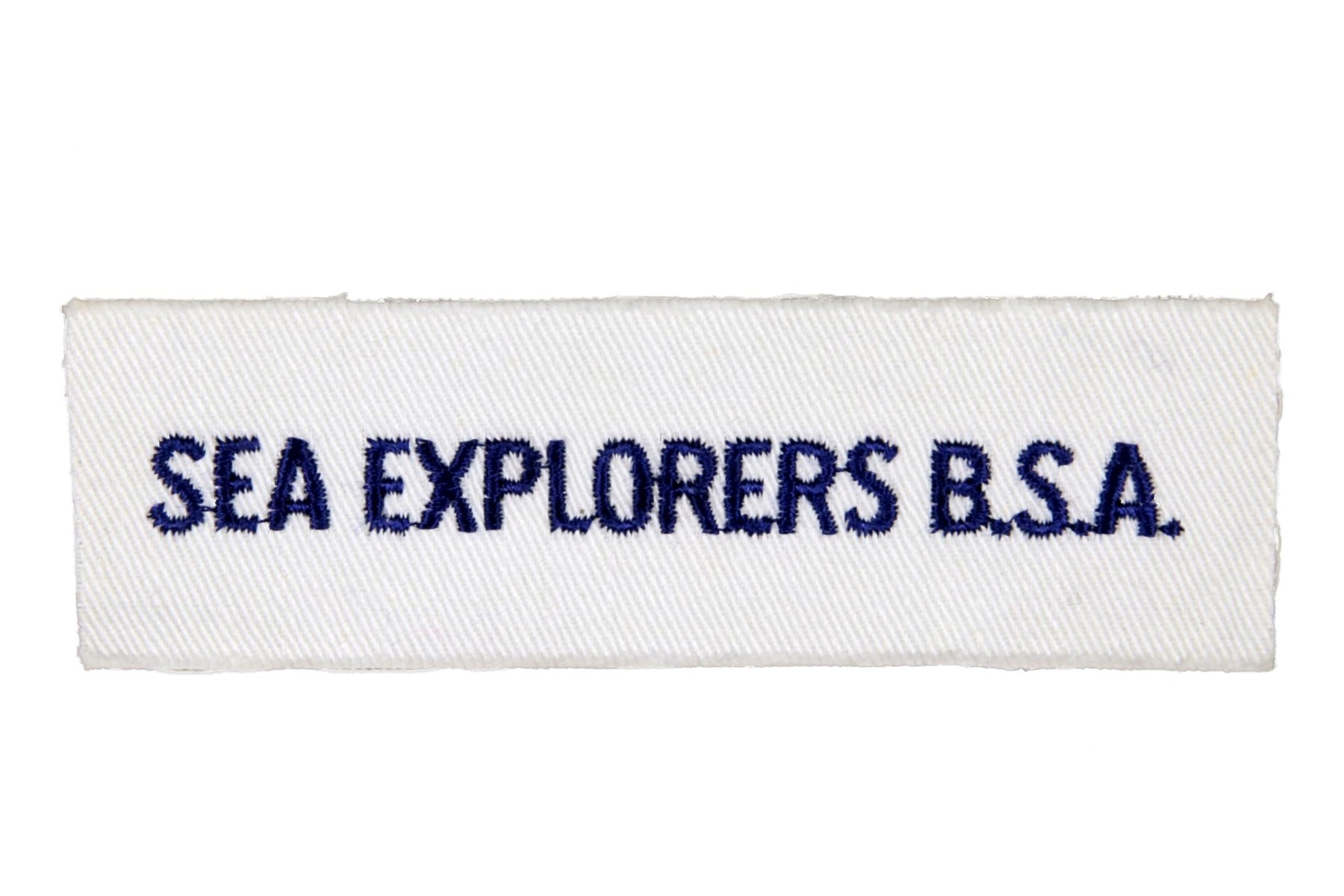 Sea Explorers B.S.A. Shirt Strip on White Twill