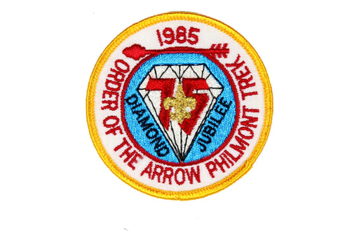 1985 Philmont Scout Ranch Diamond Jubilee Patch Dark Yellow
