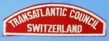 Transatlantic Council/Switzerland Red and White Council Strip