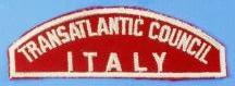 Transatlantic Council/Italy Red and White Council Strip