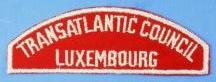 Transatlantic Council/Luxembourg Red and White Council Strip