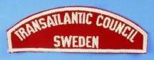 Transatlantic Council/Sweden Red and White Council Strip