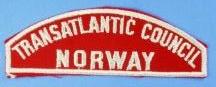 Transatlantic Council/Norway Red and White Council Strip