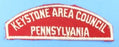 Keystone Area Council Red and White Council Strip