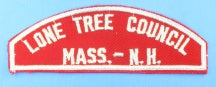 Lone Tree Council Red and White Council Strip