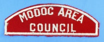 Modoc Area Council Red and White Council Strip
