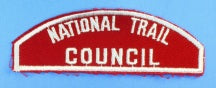 National Trail Council Red and White Council Strip