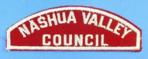 Nashua Valley Council Red and White Council Srip