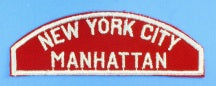 New York City Manhattan Red and White Council Strip