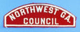 Northwest GA. Council Red and White Council Strip
