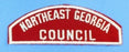 Northeast Georgia Council Red and White Council Strip