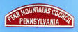 Penn Mountains Council Red and White Council Strip