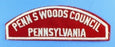 Penn's Woods Council Red and White Council Strip