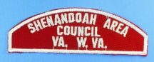 Shenandoah Area Council Red and White Council Strip
