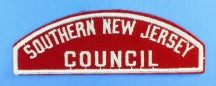 Southern New Jersey Council Red and White Council Strip