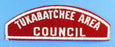 Tukabatchee Area Council Red and White Council Strip