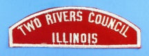 Two Rivers Council Red and White Council Strip
