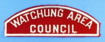 Watchung Area Council Red and White Council Strip
