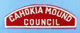 Cahokia Mound Council Red and White Council Strip