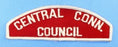 Central Conn. Council Red and White Council Strip