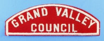 Grand Valley Council Red and White Council Strip
