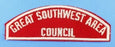 Great Southwest Area Council Red and White Council Strip