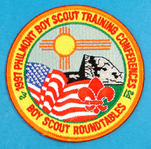 1997 Philmont Training Center Boy Scout Roundtables Patch