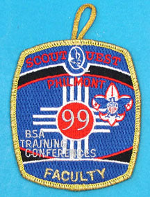 1999 Philmont Training Center Faculty Patch