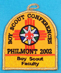 2002 Philmont Training Center Faculty Patch