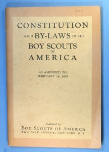 Constitution and By-Laws of the Boy Scouts of America