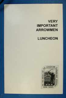 Invitation to Luncheon 1996 NOAC