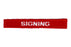 Signing Interpreter Strip on Red