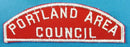 Portland Area Council Red and White Council Strip
