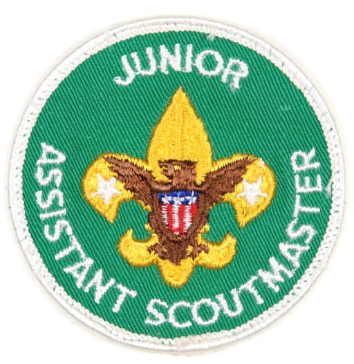 Junior Assistant Scoutmaster Patch 1970s Paper Back