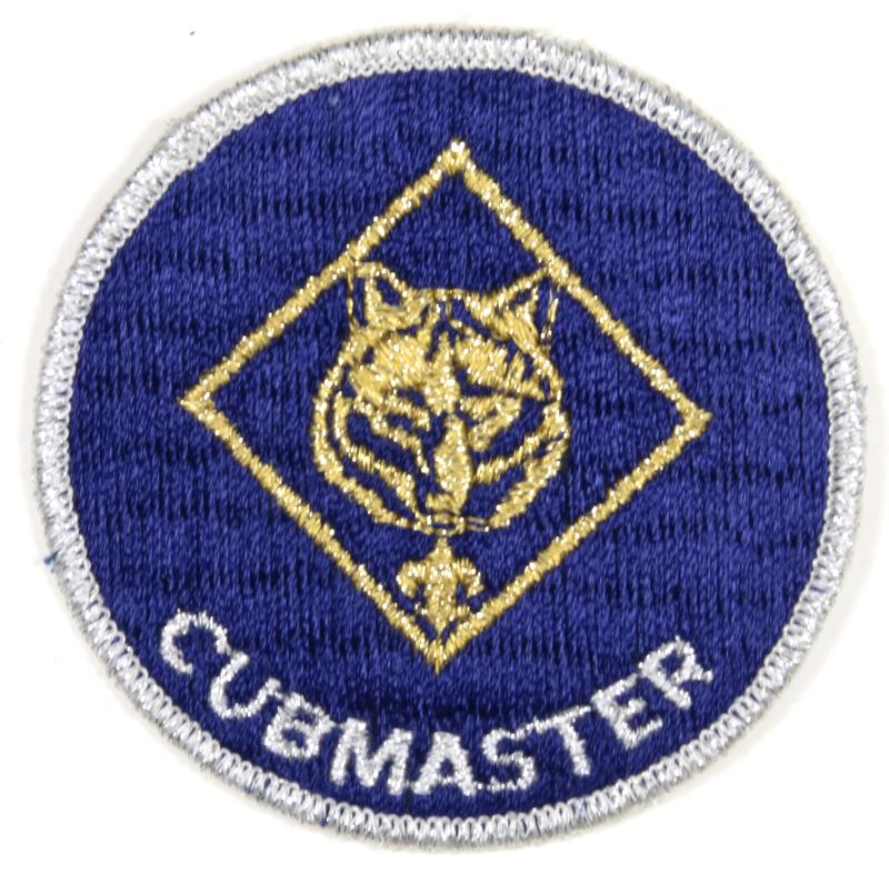 Cubmaster Patch 1980s Silver Mylar Border