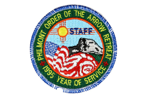 1995 Philmont OA Year of Service Retreat Staff Patch