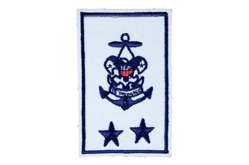 Sea Scout Local Council Staff on White Plastic Back